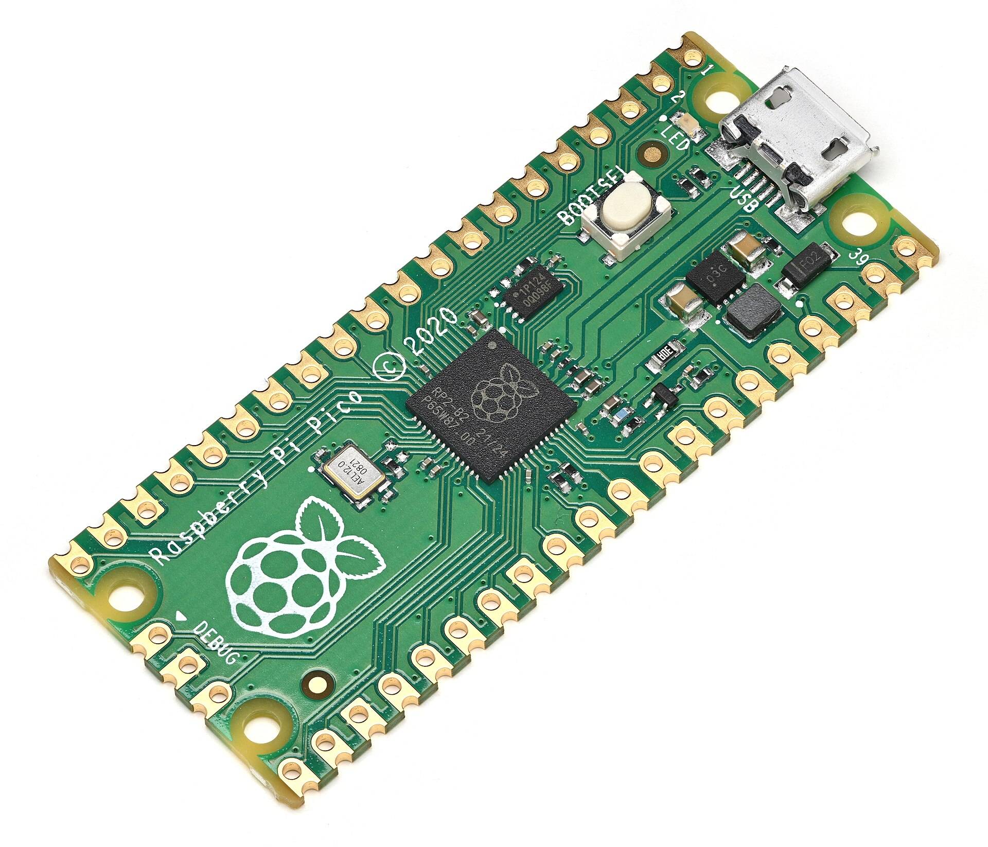 A Raspberry Pi Pico board