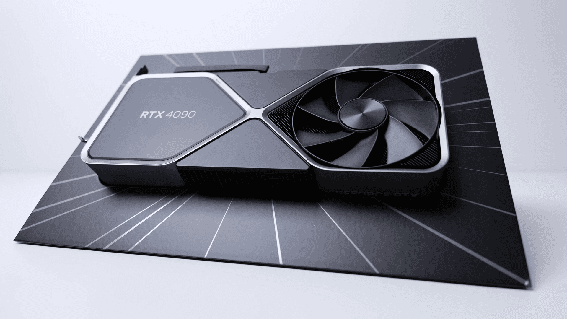 An NVIDIA GeForce RTX 4090 Founders Edition graphics card